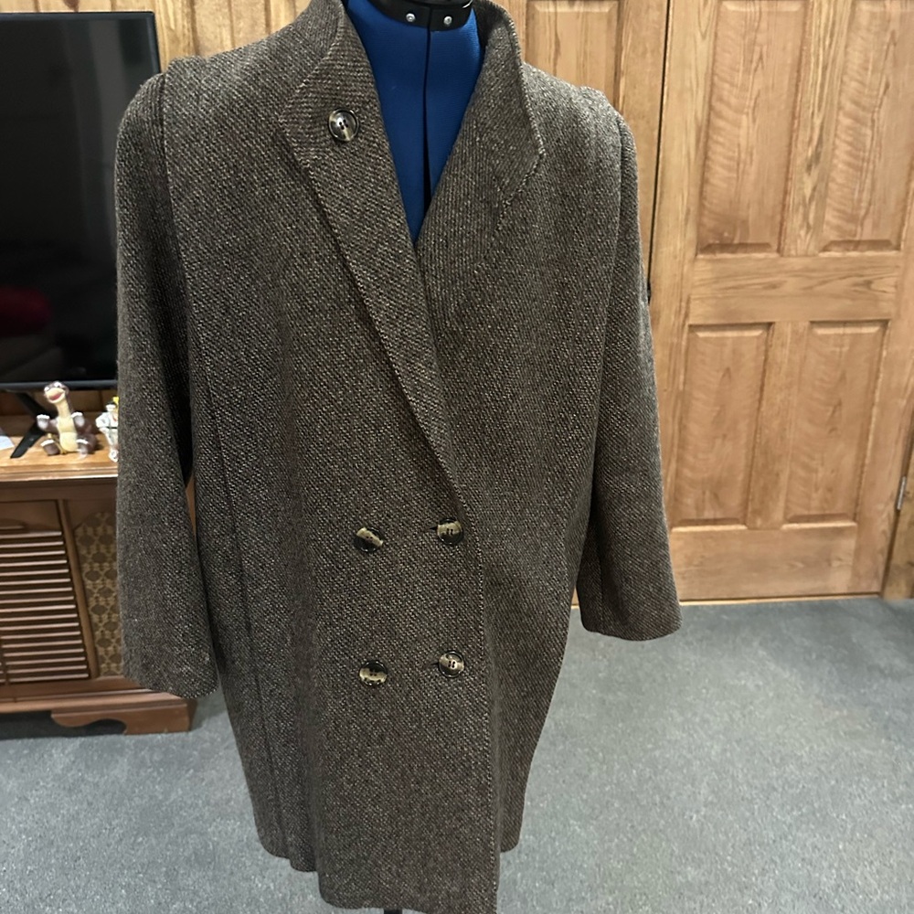 Vintage Arlette women’s Brown Double-Breasted Coat 6p